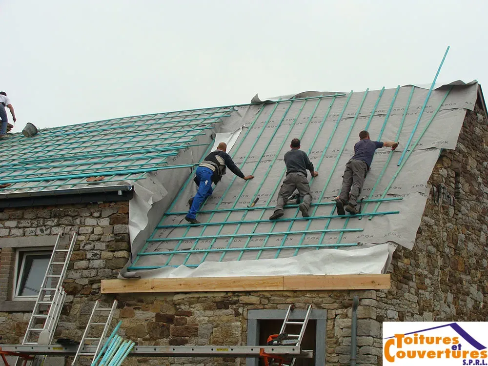 Toiture en pente